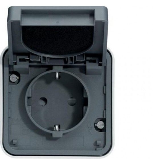 WNE160 cubyko e - Socket Schuko, grey