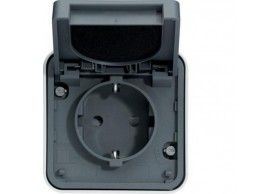 WNE160 cubyko e - Socket Schuko, grey