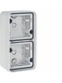 WNA686B cubyko - Surface mounting box x2 vert IP55, white