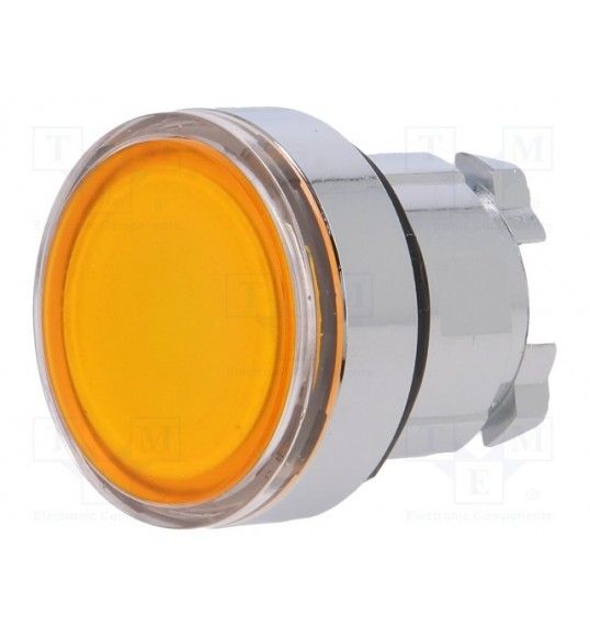 ZB4BW353 Schneider Testa pulsante luminoso arancio led