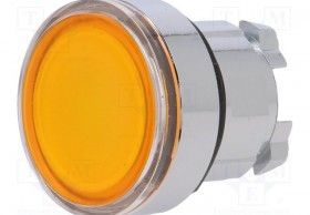 ZB4BW353 Schneider Testa pulsante luminoso arancio led