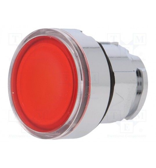 ZB4BW343 Schneider Testa pulsante luminoso rosso led