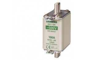 3ND1836 Siemens NH-Sicherungseinsatz, NH00, In: 160 A, aM, Un AC: 500 V, Stirnkennmelder