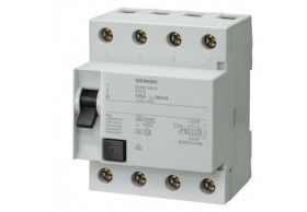 5SM3745-0 Siemens Interruptor diferencial, de 4 polos, tipo AC, In: 125A, 500 mA, Un AC: 400 V