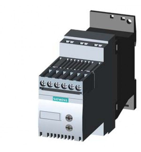 3RW3016-1BB14 Siemens Arrancador suave S00, 9 A, 4 kW/400 V, 40 grados, 200-480 V AC, 110-230 V AC/D