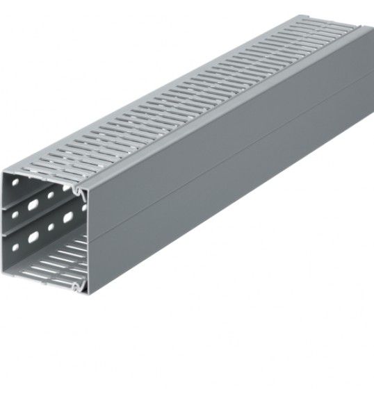 BA7A80080 slottet panel trunking BA7A 80x80, grey