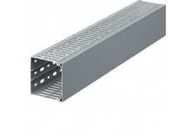 BA7A80080 slottet panel trunking BA7A 80x80, grey