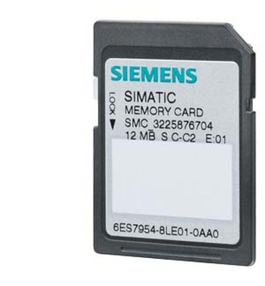 6ES7954-8LE03-0AA0 Siemens SIMATIC S7 Carte mmoire 12 Mo pour S7-1x00 CPU