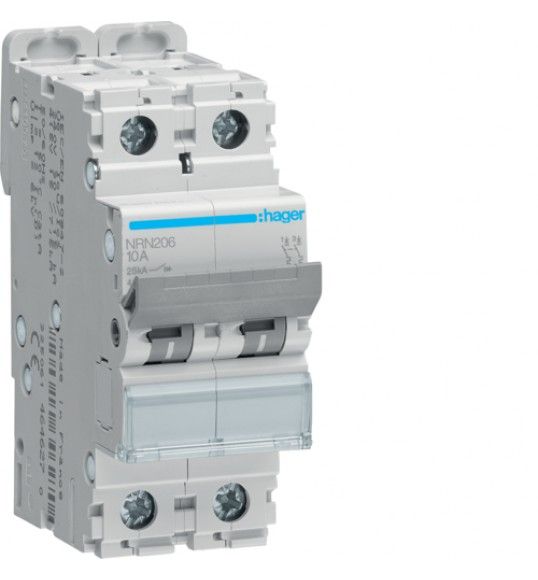 NRN206 Circuit breaker 2P 6A C 25KA