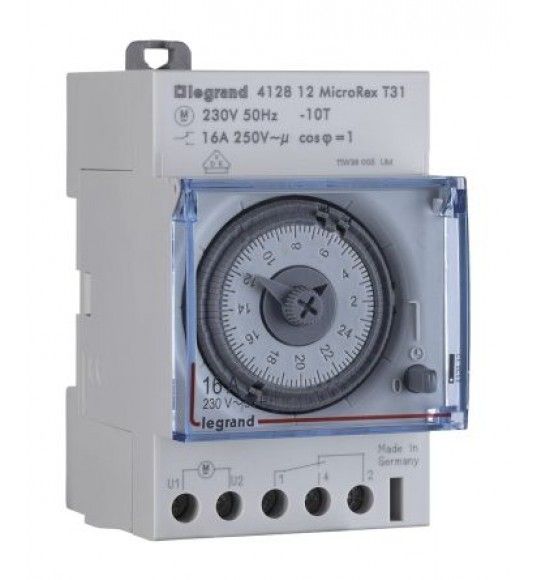 412812 Programmable time switch - horizontal dial - daily pr