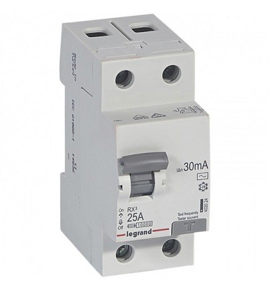 402024 Residual Current Circuit Breaker RX3 2P 25A 30MA AC