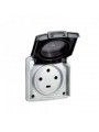 055706 Socket outlet Plexo IP44 20 A 3P+E flush mounting gre