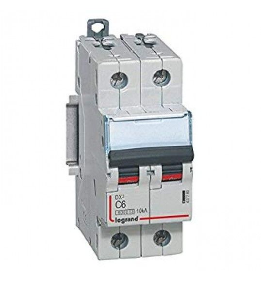 407780 Circuit breaker DX3 2P C6 6000A/10KA