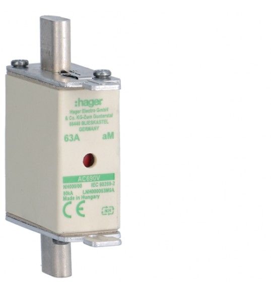 LNH000063M6A Hager Fusible NH000 690V aM 63A indic. combin?