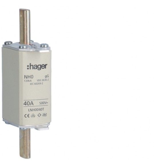LNH0040T Fus�vel de facas NH0 gG 40A 500V