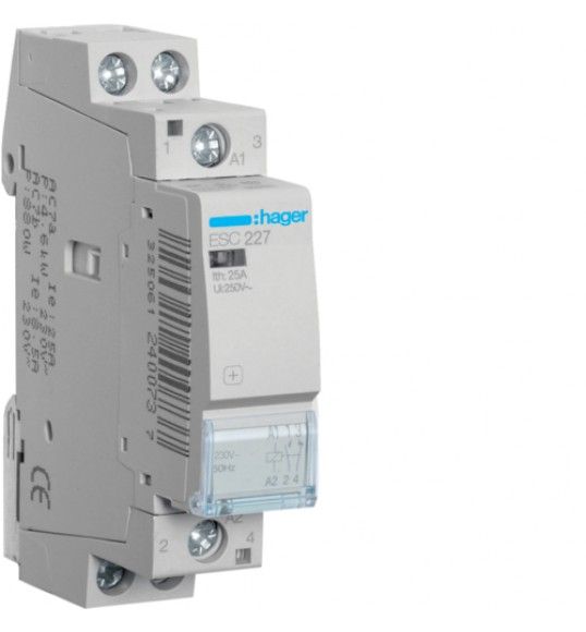 ESC227 Contactor 25A, 1NO+1NC, 230V