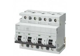 5SP4480-6 Siemens Disjoncteur modulaire 400V 10kA, 4 ples, B, 80A, P=70mm