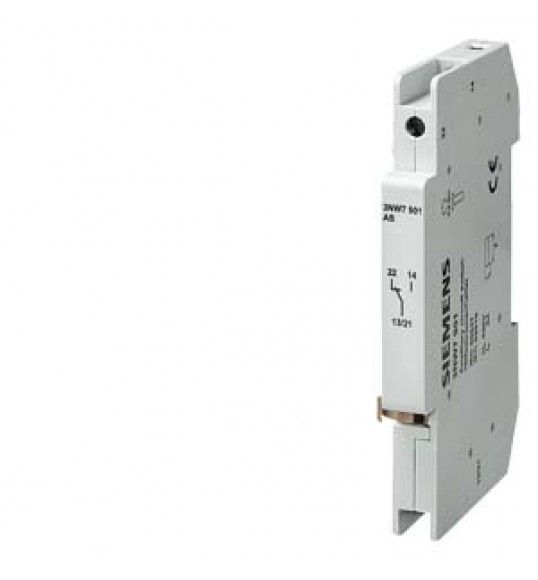 3NW7901 Siemens Blocchetto di contatti ausiliari 1CO per portafusibili cilindrici grand. 14x ...