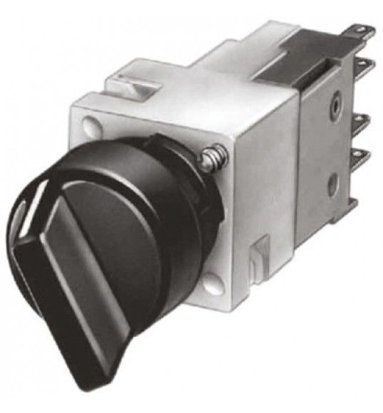 3SB2210-2DB01 Siemens Selector, 16 mm, redondo, plstico, negro