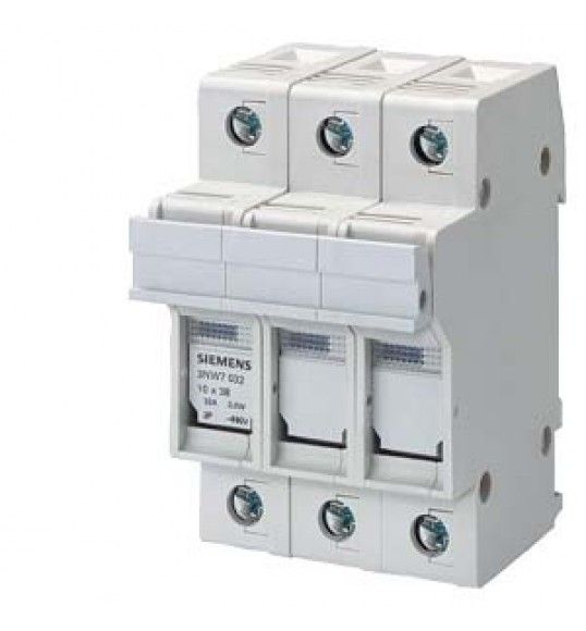 3NW7132 Siemens SENTRON, Zylindersicherungshalter, 14x51 mm, 3-polig, In: 50 A, Un AC: 690 V