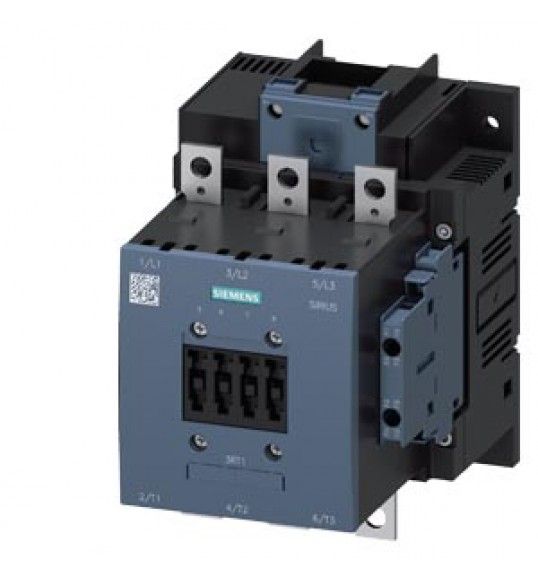 3RT1055-6AV36 Siemens Schtz,AC-3e,150A/75kW/400V,3-polig,AC/DC380-420V,2S+2,Anschlussschiene/Schr.