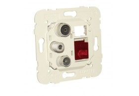 21544 Efapel R-TV-SAT-RJ45 socket cat 6 UTP star(Ited) Mec21