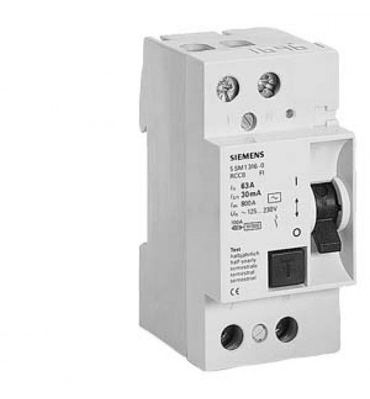 5SM1316-0 Interruptor diferencial 2P 63A 30mA