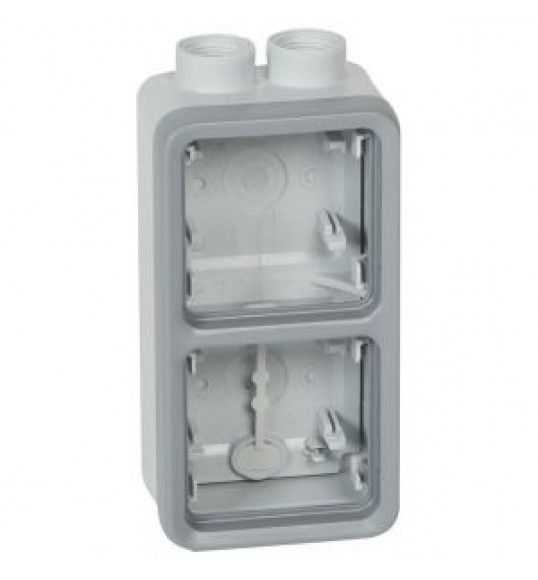 069668 Legrand Boitier Ap 2X1 Iso20 Gr