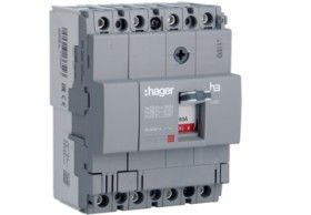 HDA064L Hager Int. aut. x160, 4P4D, 18kA, 63A, TM Fijo