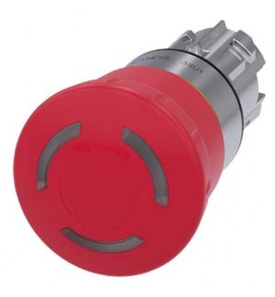 3SU1051-1HB20-0AA0 Siemens Bouton-poussoir coup de poing d'arrt d'urgence, lumineux, 22mm