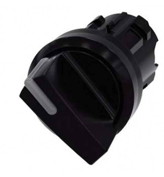 3SU1002-2BF10-0AA0 Siemens Selettore, illuminabile, 22mm, rotondo, in plastica, colore nero, selett