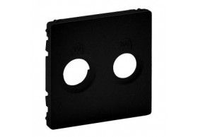 756822 Valena Life centre cover plate TV-SAT Black