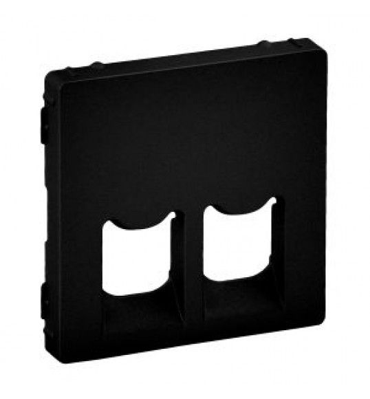 756422 Valena Life 2XRJ45 cover plate Black