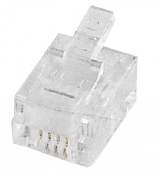 82025 RJ plug- 6 Positions 4 Contacts