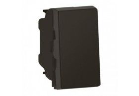 079101L Legrand MSC Wechselschalter 10A, Steckklemmen, 1-modulig, beleuchtbar Farbe: Schwarz