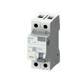 5SV5412-0 Siemens Interruttore differenziale, a 2 poli, tipo AC, In: 25A, 100 mA, Un AC: 230V