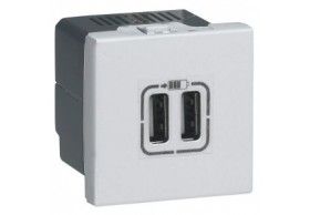 278594L Legrand MOSAIC 2 X USB (A+A) 2,4A BRAN