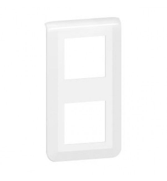 277822L 2 Gang cover plate Vertical White