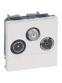 079296 Legrand TV socket TV/R/SAT 2 modules Mosaic aluminium 079296 Legrand TV socket TV/R/SAT 2 modules Mosaic aluminium