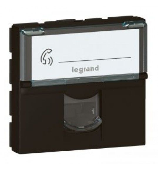 079176L Legrand RJ45 socket Cat 6A FTP 2 mod. Mosaic black