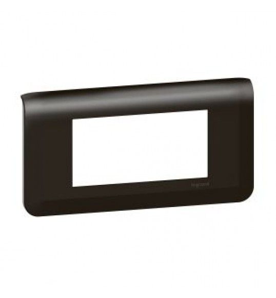 079054L Legrand Mosaic Rahmen 4-modulig, horizontal Farbe: Schwarz