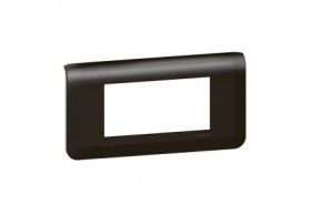 079054L Legrand Mosaic Rahmen 4-modulig, horizontal Farbe: Schwarz