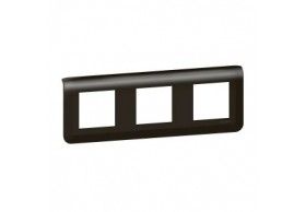079046L Legrand Mosaic Rahmen 3x2-modulig, horizontal Farbe: Schwarz