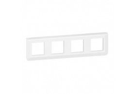 078808L Legrand Mosaic Rahmen 4x2-modulig, horizontal Farbe: Ultrawei?