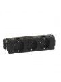 077233L Legrand 3x Schuko Socket DLP-Clip 2P+E Mosaic black 077233L Legrand 3x Schuko Socket DLP-Clip 2P+E Mosaic black