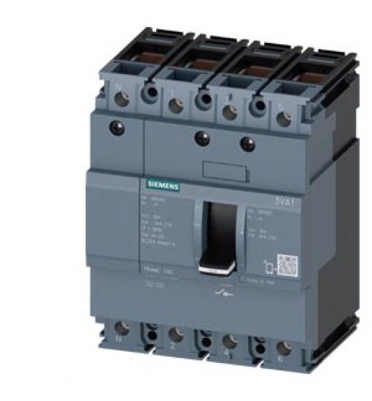 3VA1116-1AA46-0AA0 Siemens Interrupteur-sectionneur 3VA1 IEC Frame 160 4 ples SD100, In=160A sans p