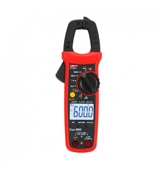UT204+ Pina Amperimtrica Digital 600A 600V 60MOhm NCV T-RM