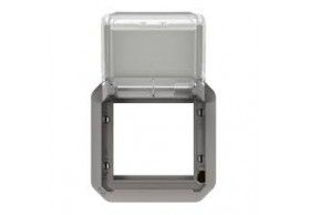 069580L Plexo New Einsatz Mosaic Adapter mit transparentem Klappdeckel