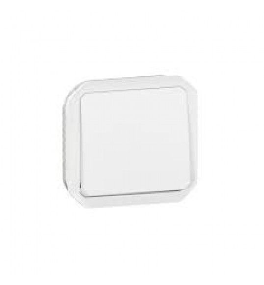 069630L Plexo New Einsatz Taster 10 A, Steckklemmen (SL), IP 55, IK 08, Ultrawei?