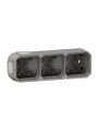 069680L Legrand Plexo New 3-fach Geh�use horizontal und vertikal in der Farbe: Grau